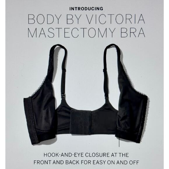 Body by Victoria Lace Mastectomy Bra Purest Pink Lace Overlay XL - Picture 16 of 16